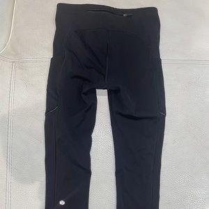 LULULEMON 7/8 crop with pockets! Still have lots of life left in them.
